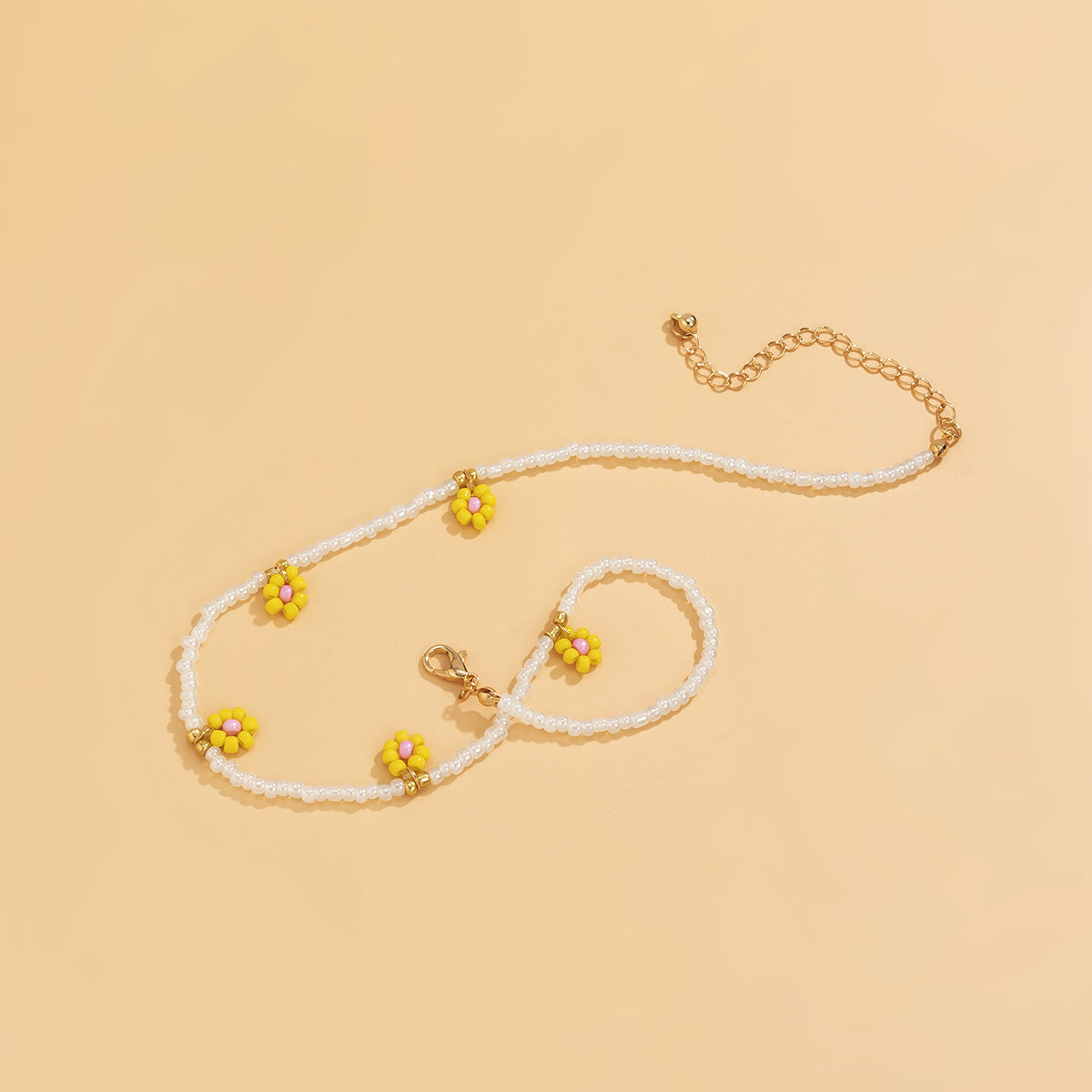 Planderful Vienna Verve Daisy Fringe Collarbone Necklace For Women Elegant Holiday Style