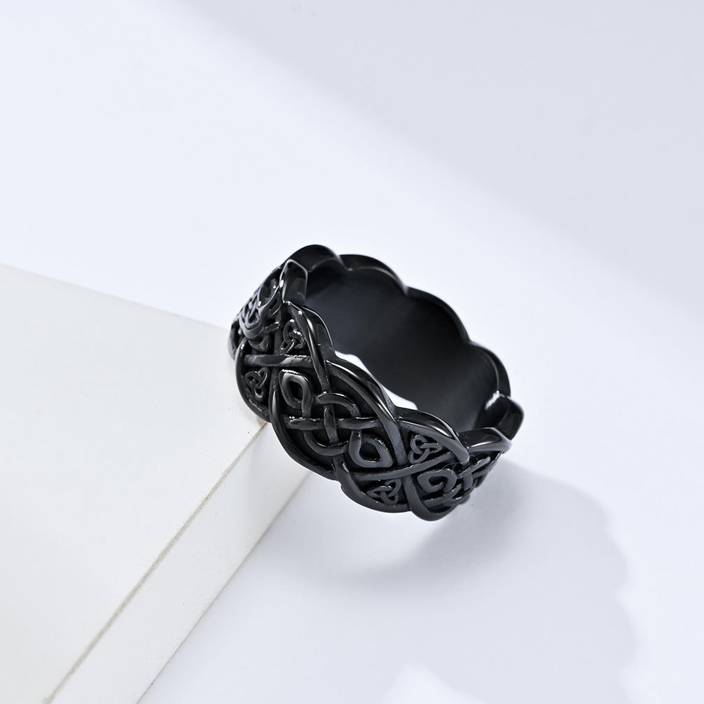 Cross-Border Nordic Viking Celtic Wolf Stainless Steel Ring