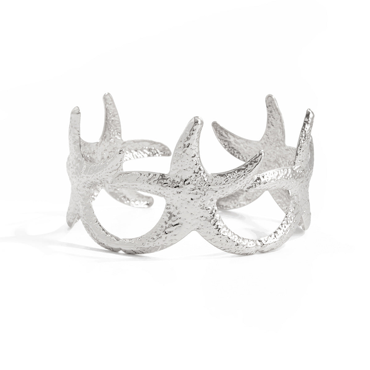 Planderful Vienna Verve Starfish Open Arm Bracelet For Women Ocean Breeze Beach Jewelry Statement
