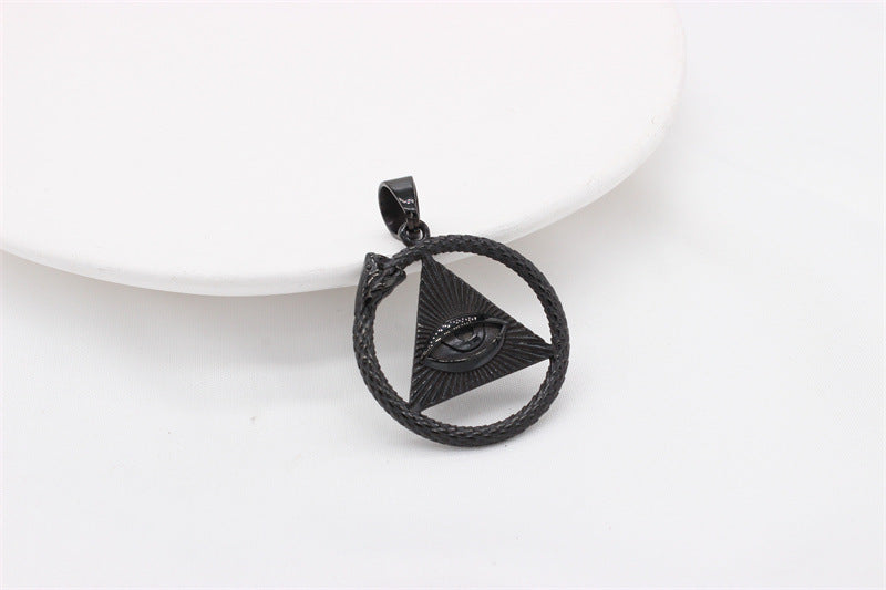Egyptian Pharaoh Eye Pendant Titanium Steel Jewelry For Men And Women Unisex Protection By Planderful Everyday Genie