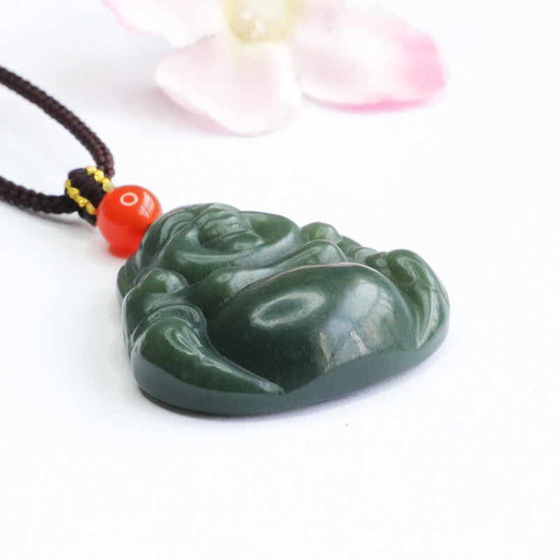 Taqing Hetian Jade Buddha Pendant