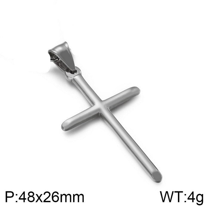 Chic Cross-Border Stainless Steel Pendant for Men - European & American Style