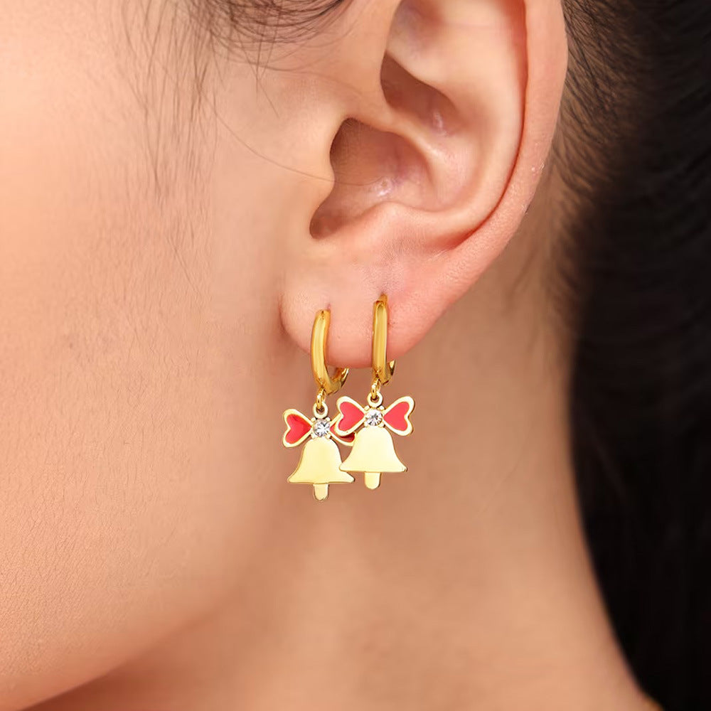 Planderful Christmas Tree Zircon Earrings For Women