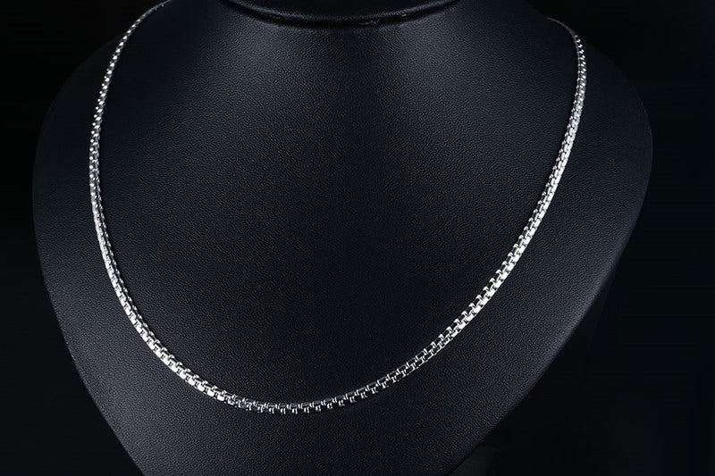 Jewelry Chain Stainless Steel Flat Chain Necklace Gold 3MM