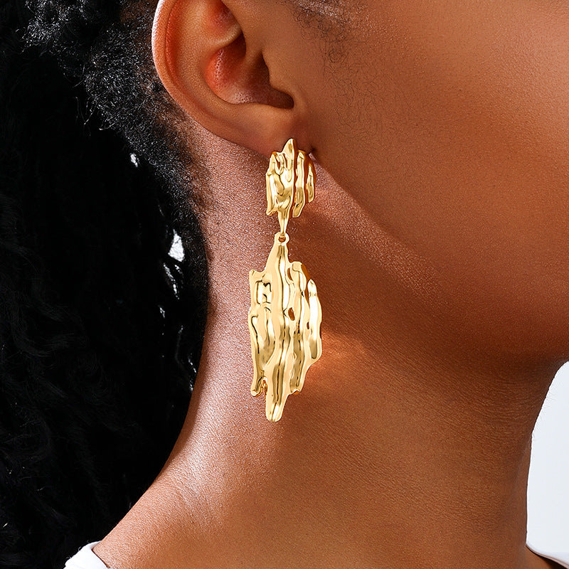 Planderful Vienna Verve Earrings – Creative Irregular Geometric Design