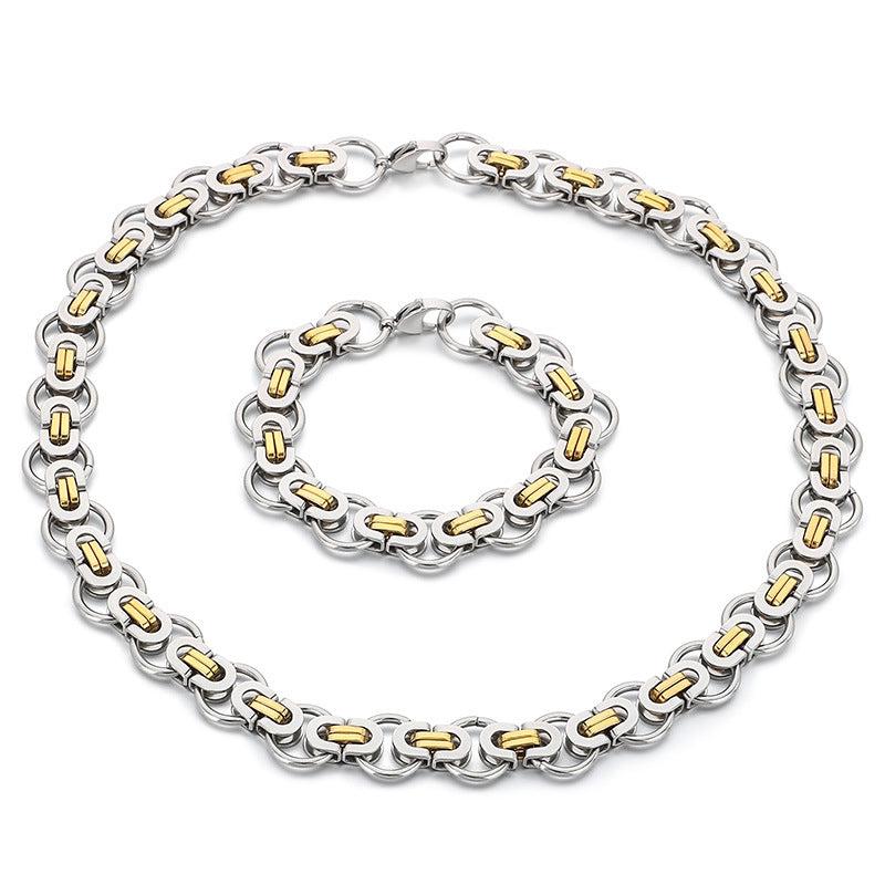 Personalized Hip Hop Emperor Chain Circle Bracelet For Men