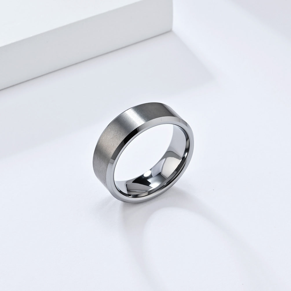Cross-Border European and American Tungsten Steel Ring Wholesale