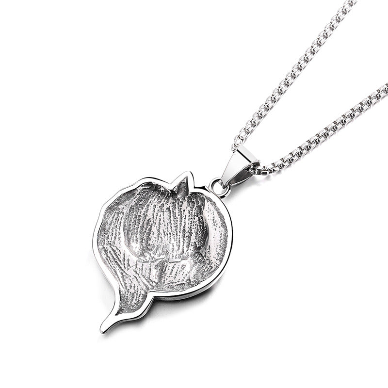 Stainless Steel Necklace - Vintage Viking Wolf Pendant