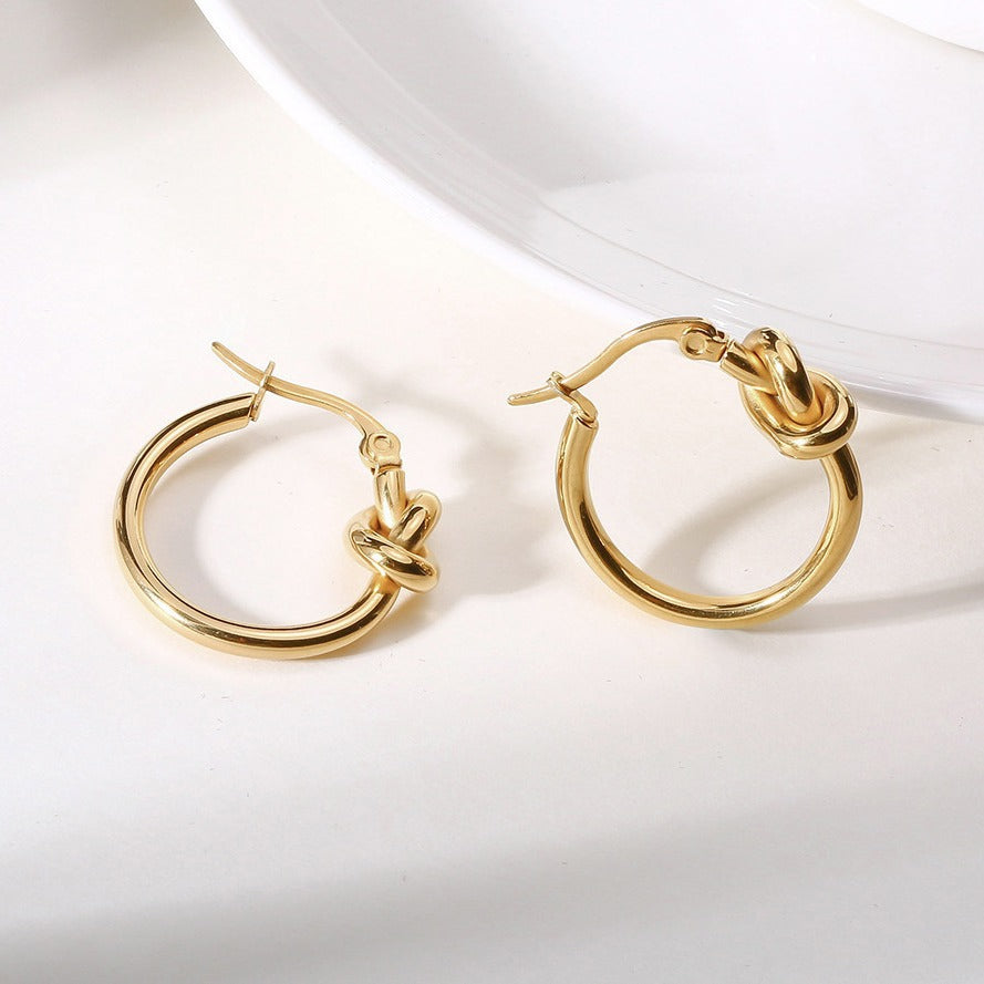 Modern Stainless Steel Earrings — Gold / Silver