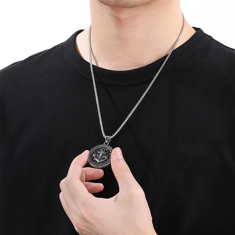 Film And Television Peripherals Pirates Of The Caribbean Skull Gold Coin Pendant, Retro Necklace