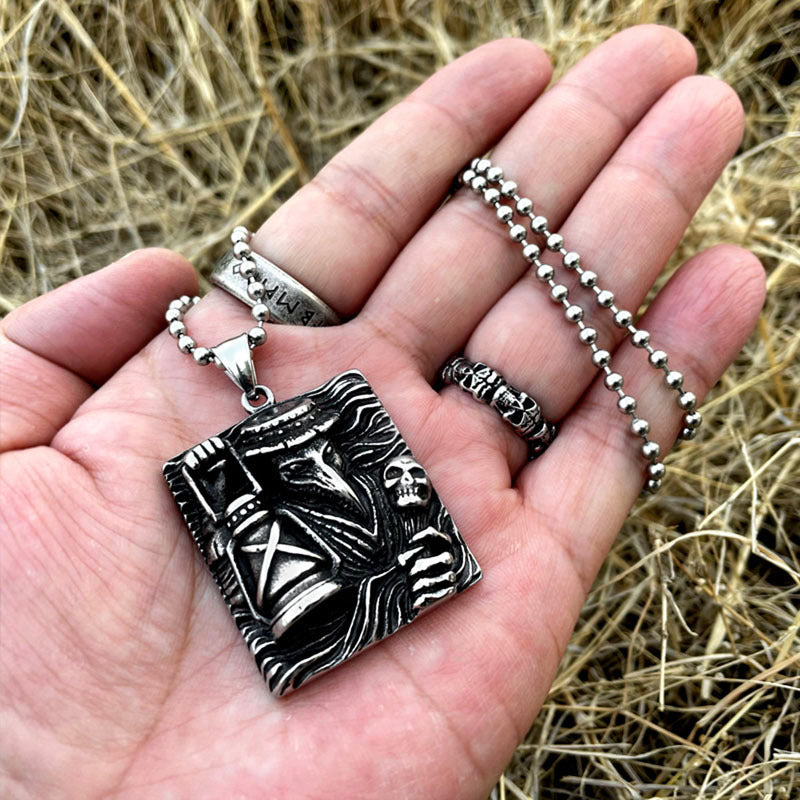 Retro Ethnic Elephant God Titanium Steel Pendant for Men - Cross-Border Fashion Accessories