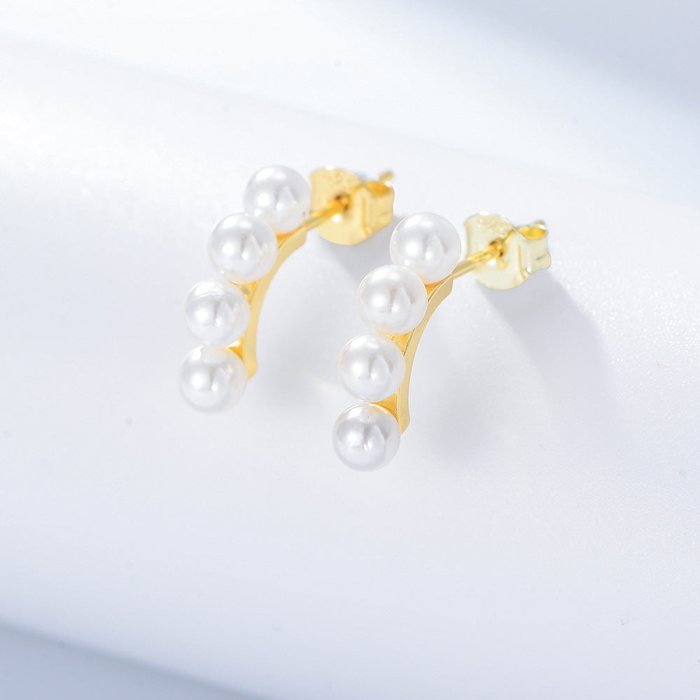 And Sterling Silver Pearl Earrings