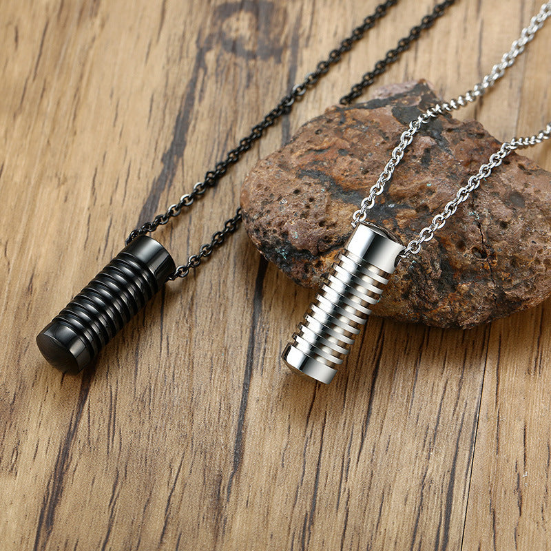 Stainless Steel Threaded Pet Urn Pendant Openable Wholesale