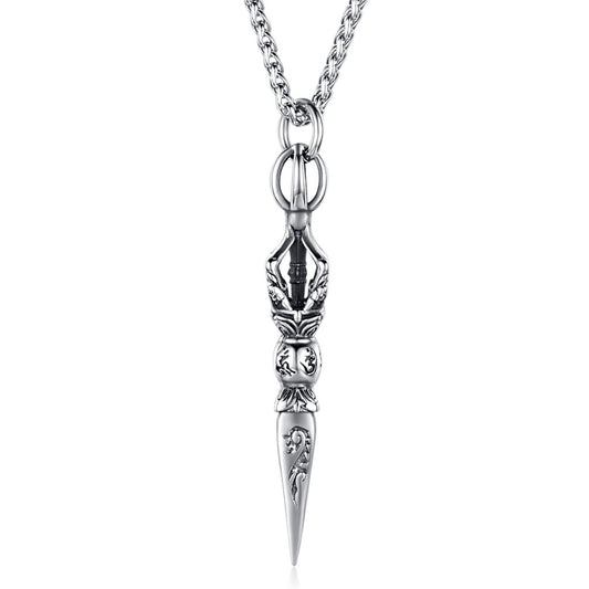 Planderful Vajra Pendant Necklace Chinese Style Six Character Motto Body Protection Meditation