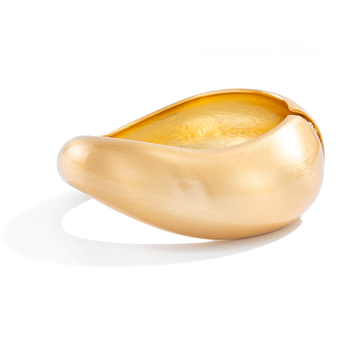Business Water Drop Spring Buckle Opening Bracelet Smooth Irregular Bracelet