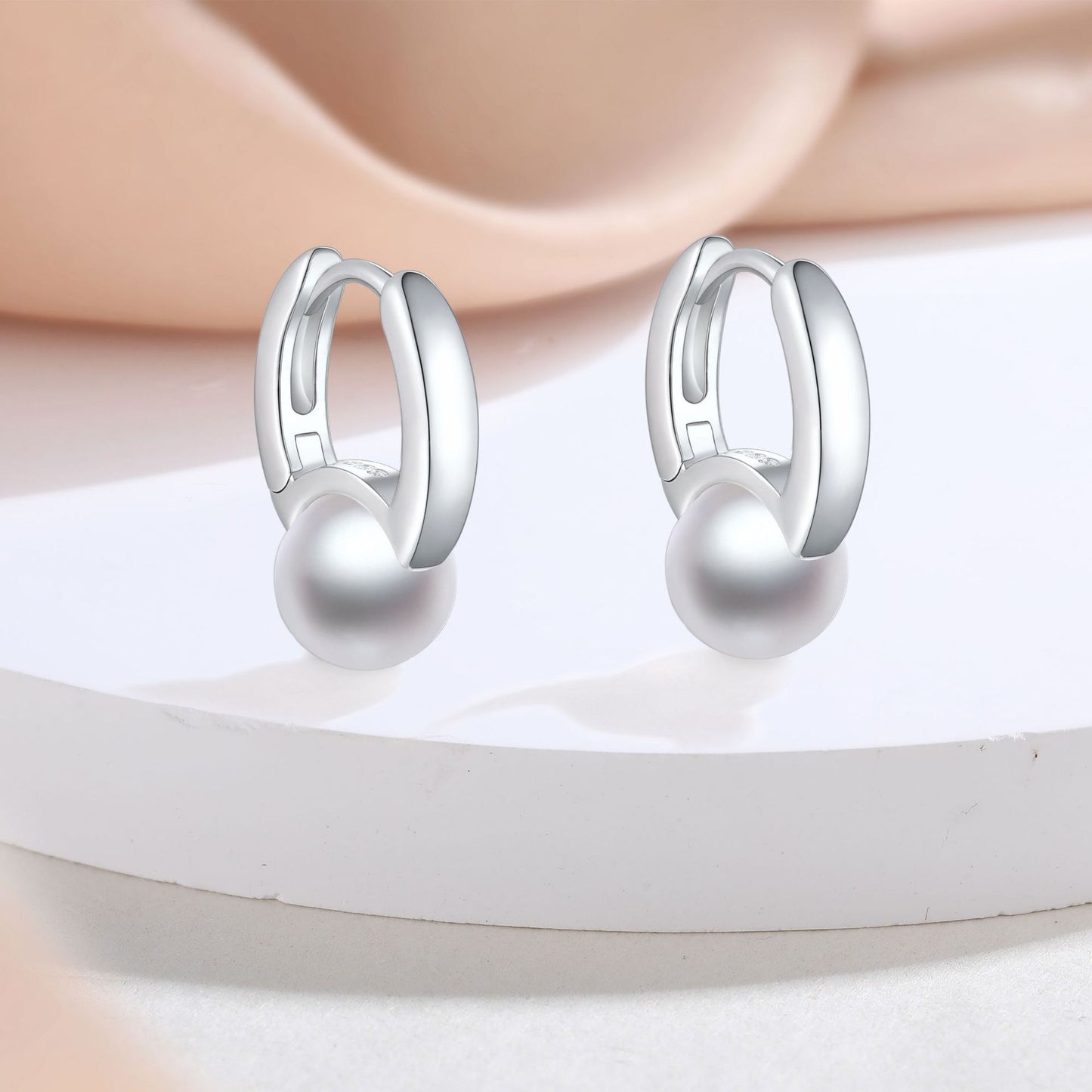 925 Sterling Silver Pearl Earrings Ins Fringed Retro Style