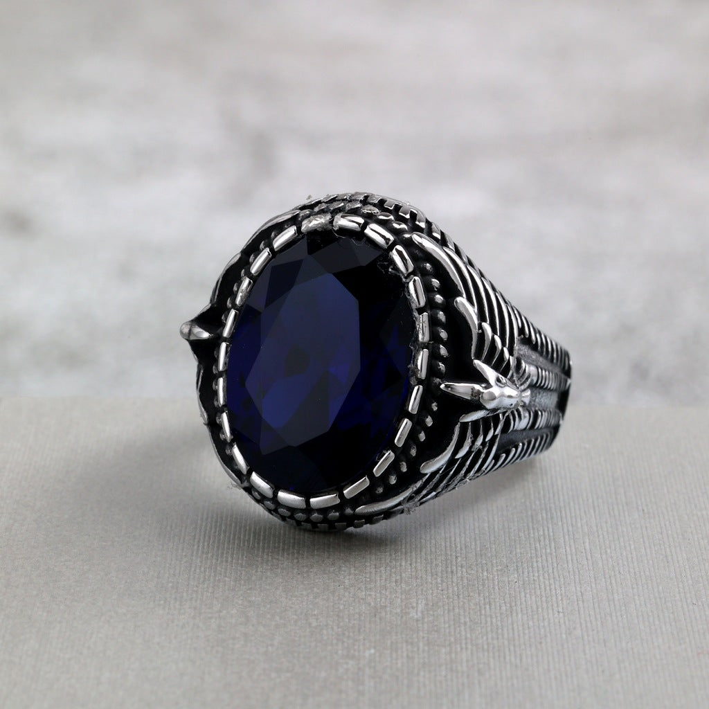 Vintage Solid Stainless Steel Men's Ring