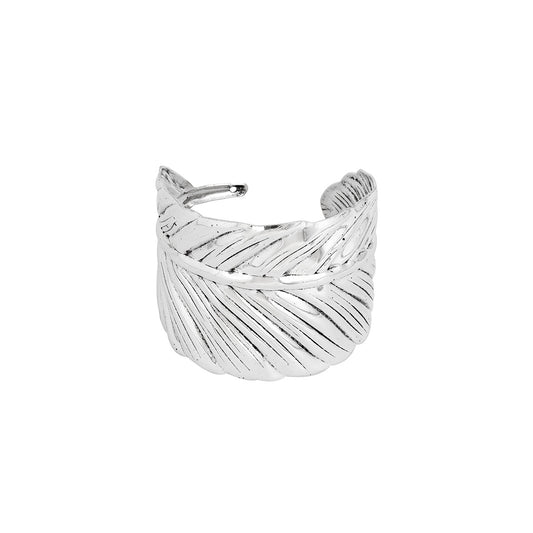 Bohemian Retro Alloy Bracelet with Feather Design for Women from Vienna Verve Collection
