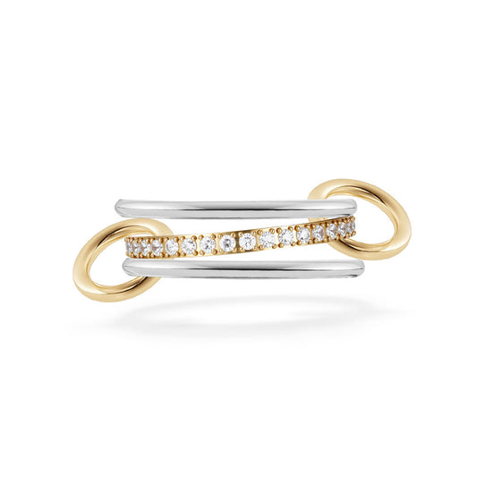 Planderful Everyday Genie Three Layer Stacking Ring With Zircon Light Luxury For Women