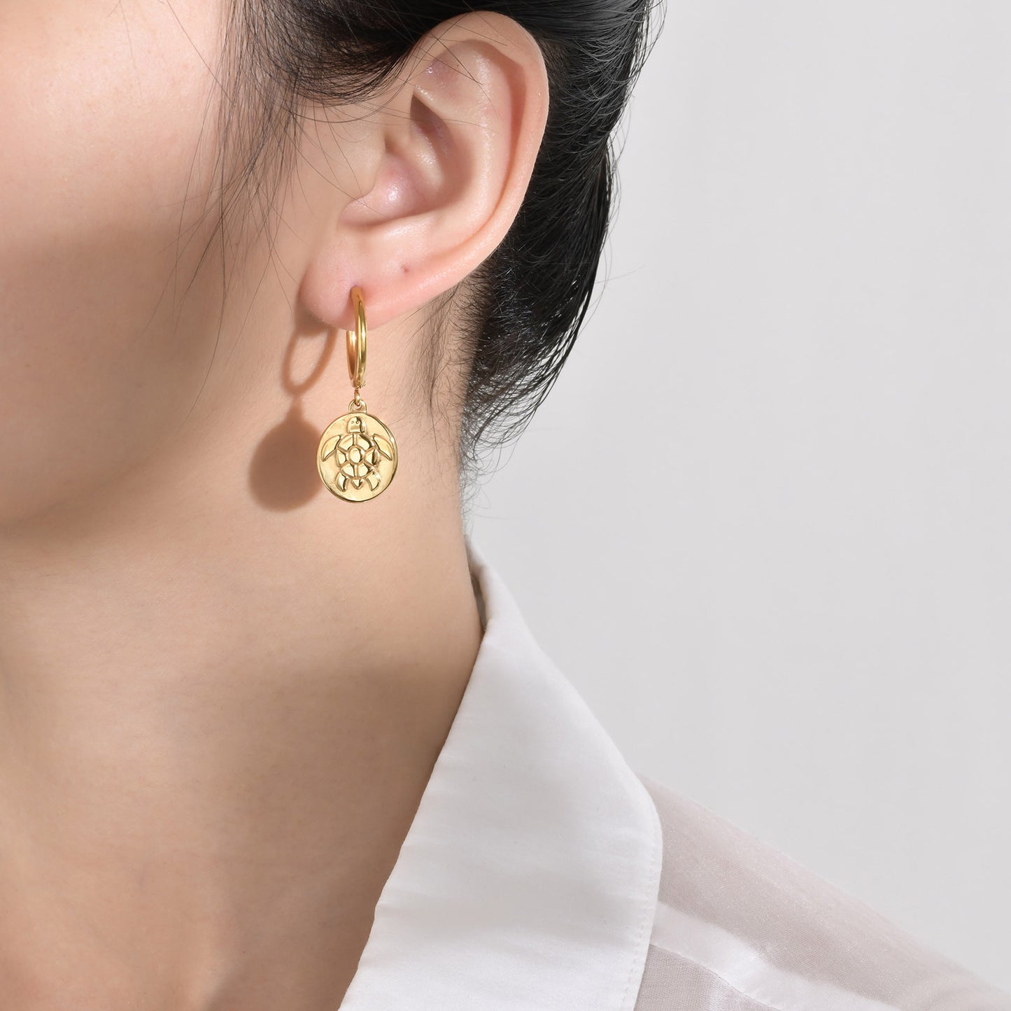 Women's Earrings Stainless Steel Dragonfly Gold Jewelry