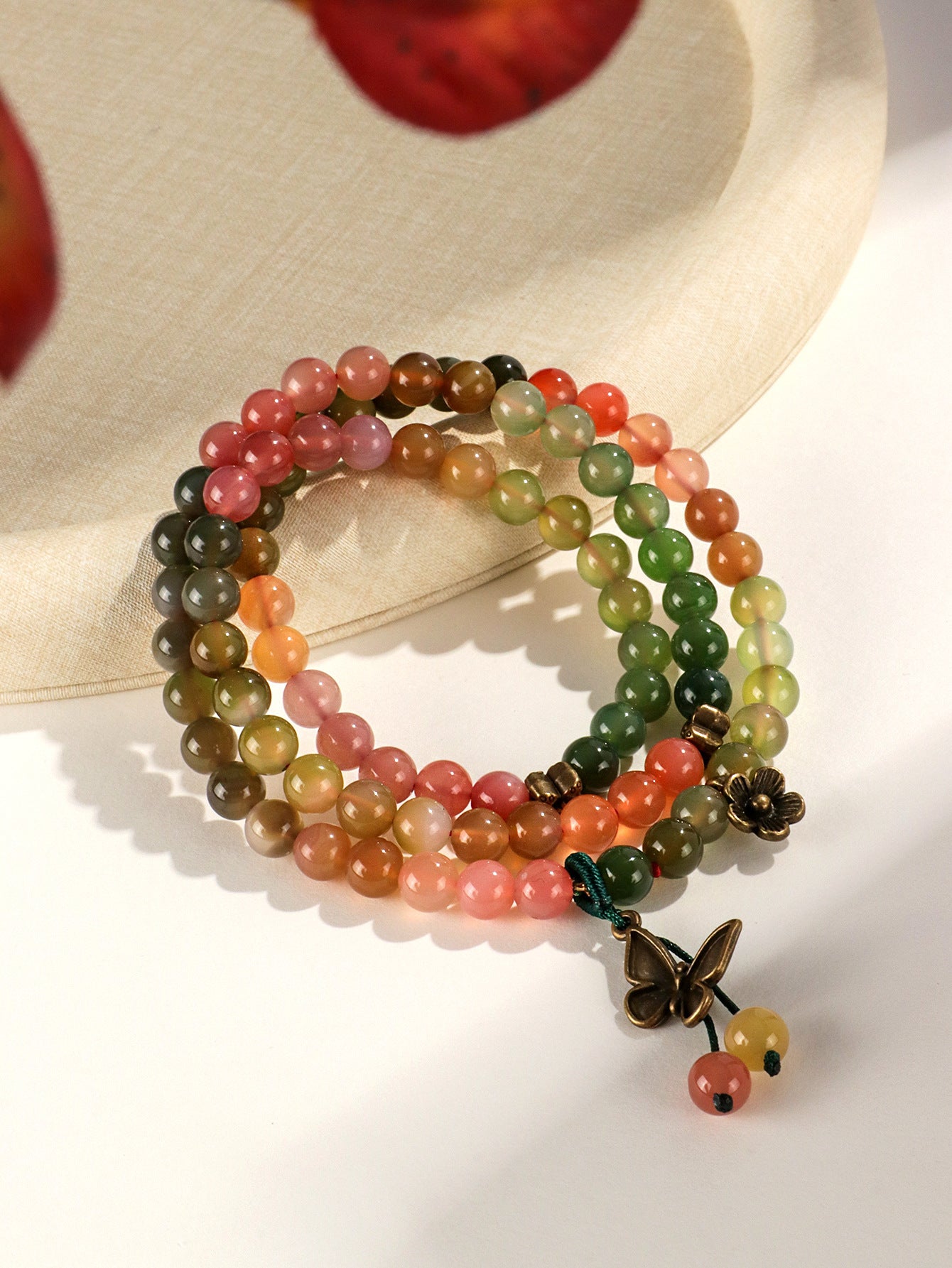 Planderful Fortune's Favor Bracelet – Elegant Agate Beaded Design