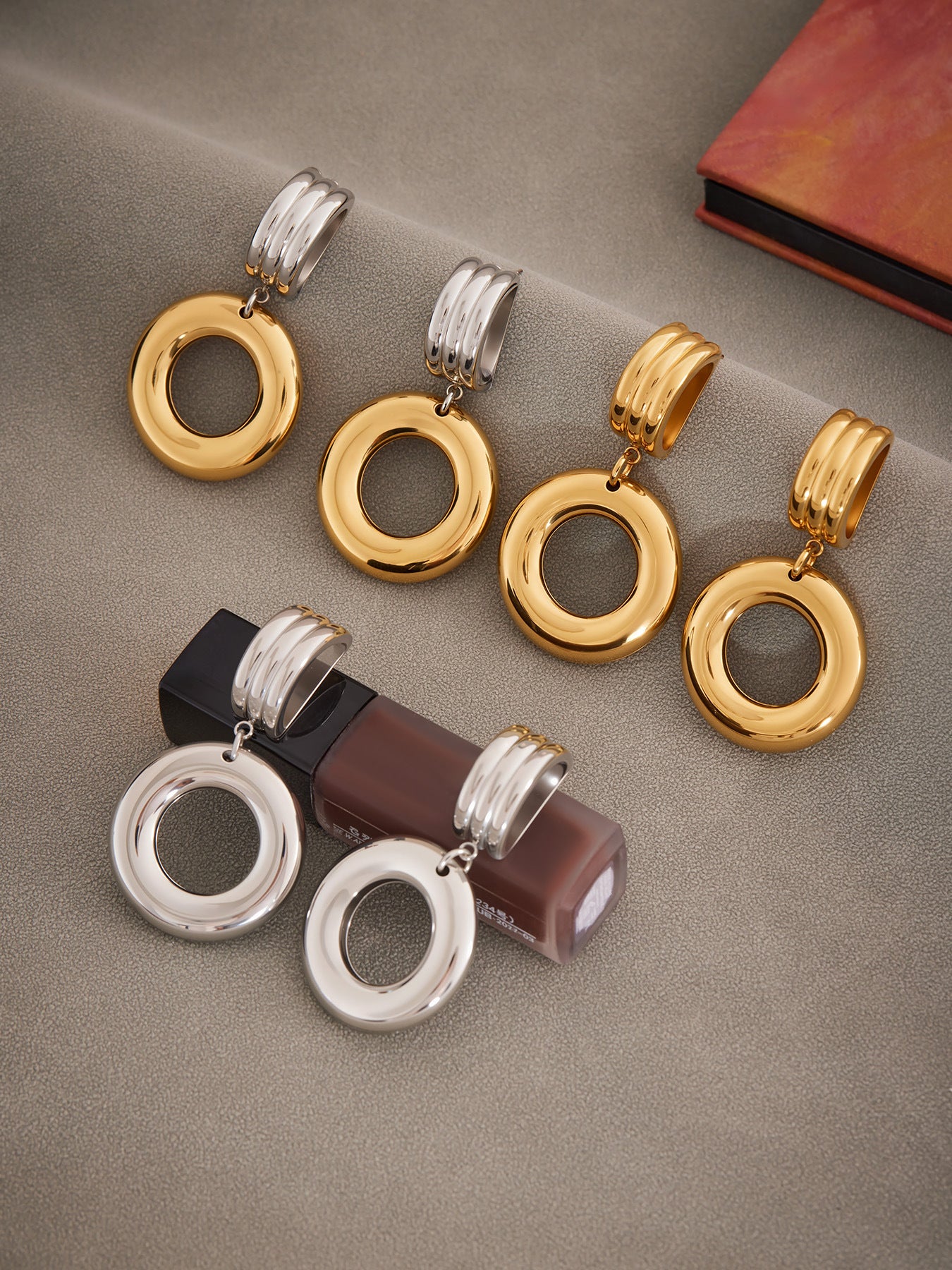 Planderful Eco Friendly Two Color Geometric Earrings Ladies