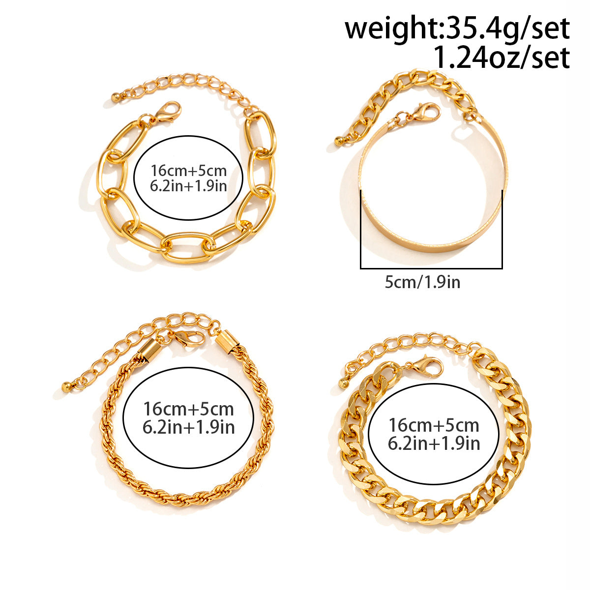 Planderful Vienna Verve Personalized Stackable Bracelet For Trendsetters With Exaggerated Thread Twist Cuban Buckle