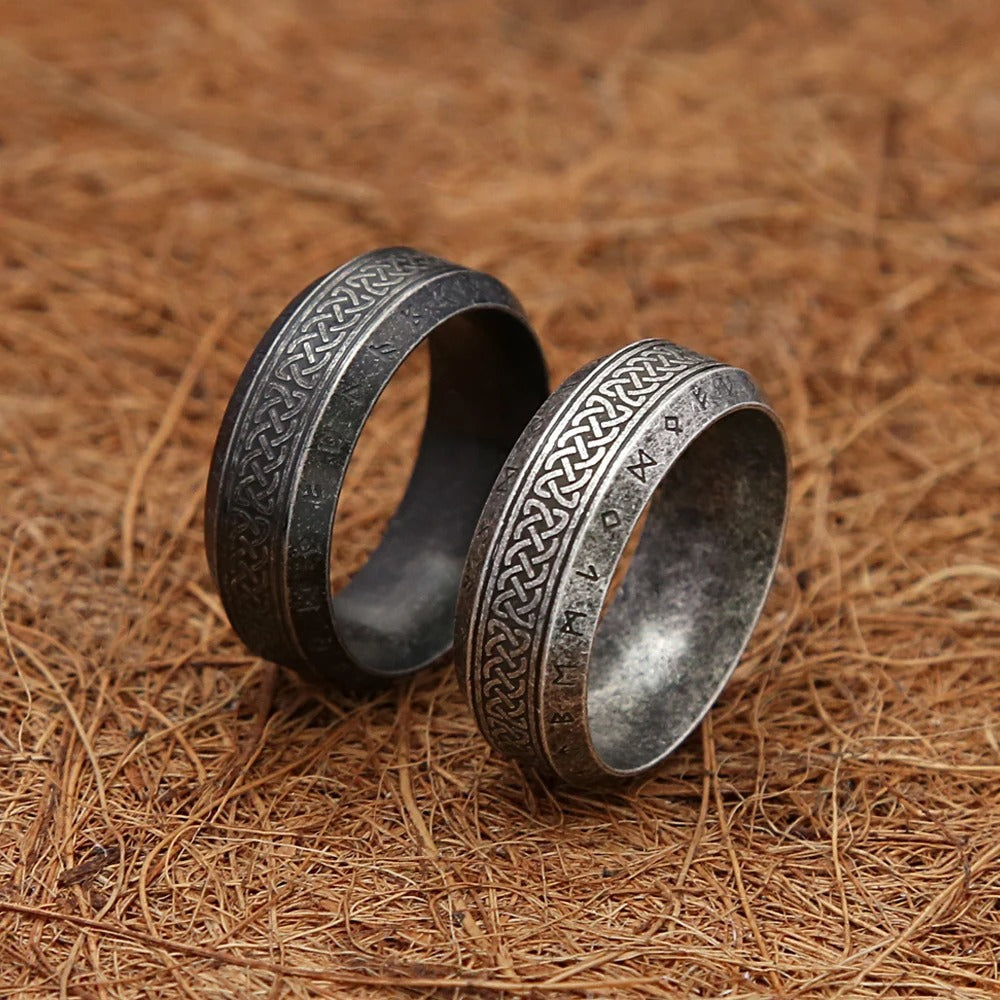 Vintage Viking Stainless Steel Men's Ring