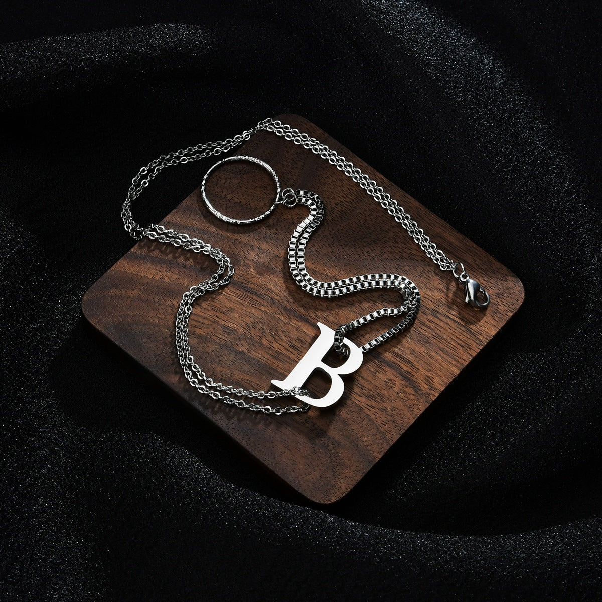 Urban Style Stainless Steel B-Necklace for Men - Europe & America Imports