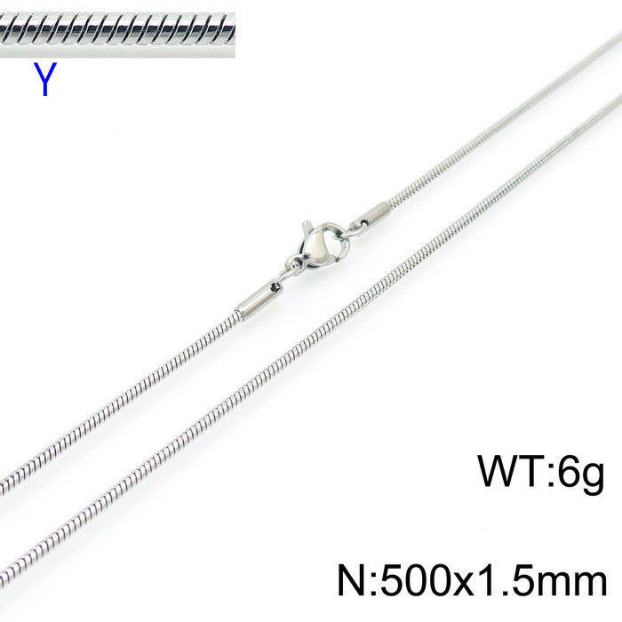 Foreign Trade E-Commerce Supply Stainless Steel Men's And Women'S Necklaces, Jewelry, Titanium Steel