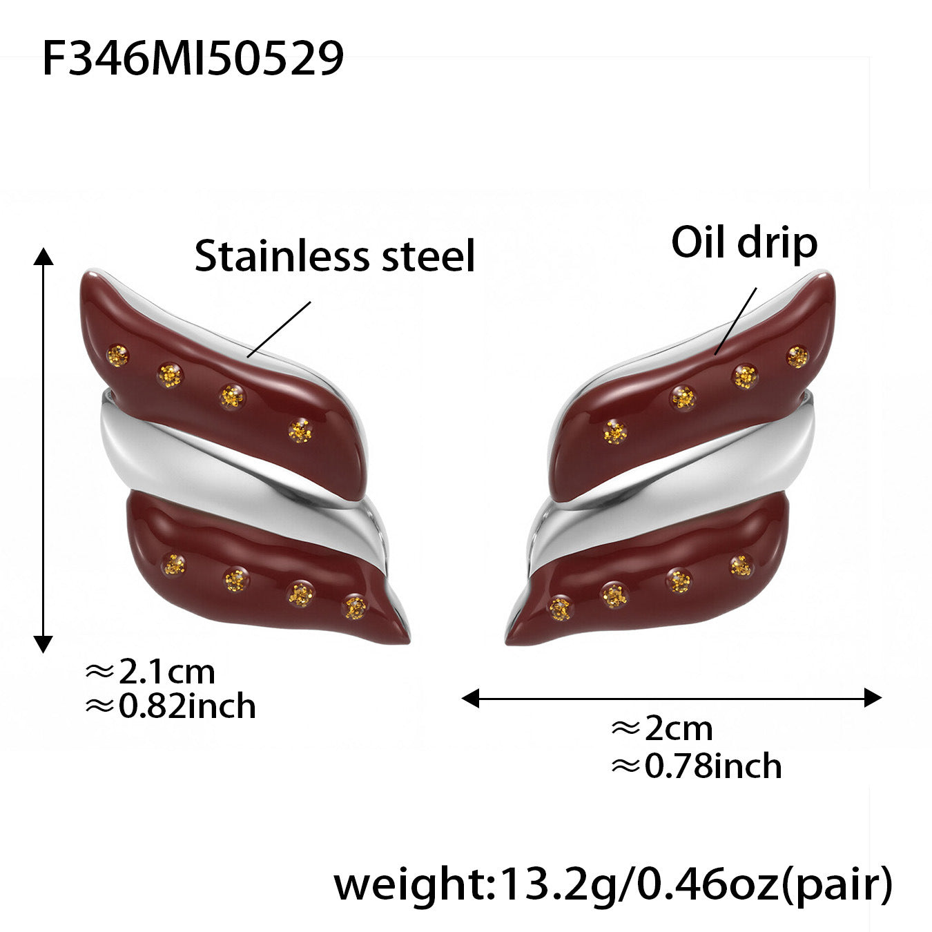 Planderful Geometric Color Matching Drip Earrings For Women