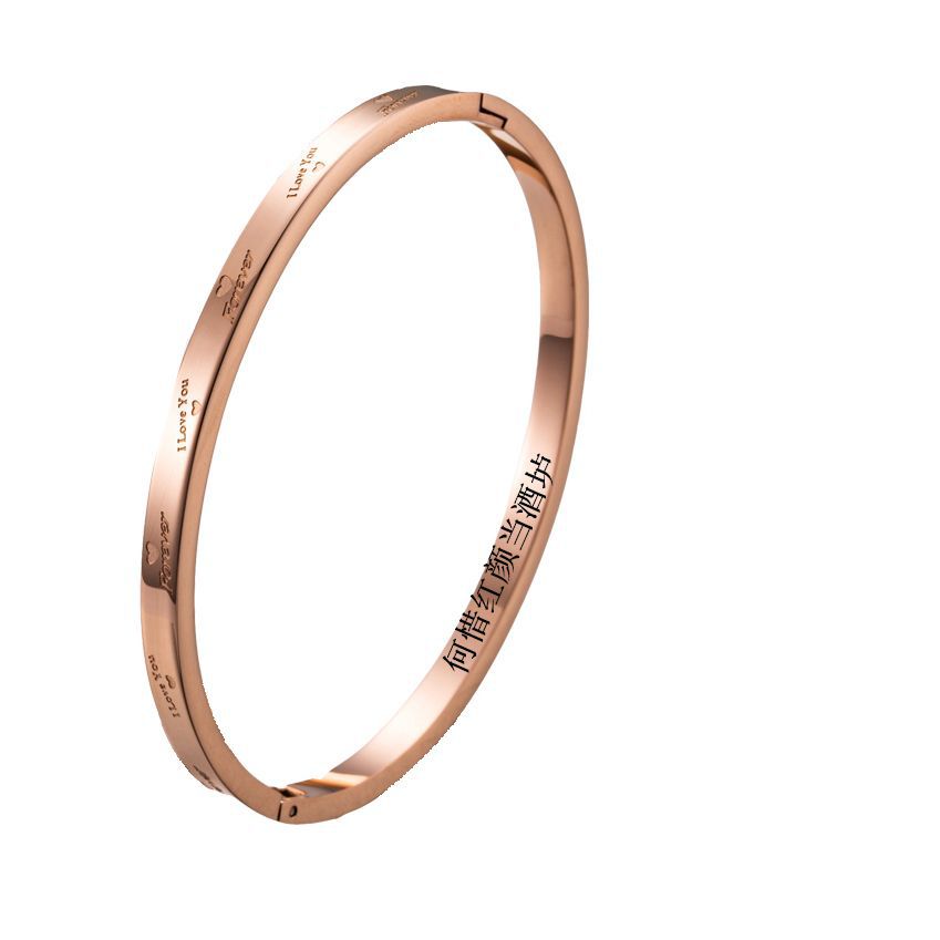 Planderful Jewelry Titanium Steel Bracelet With Zircon Inlays Everyday Genie Collection