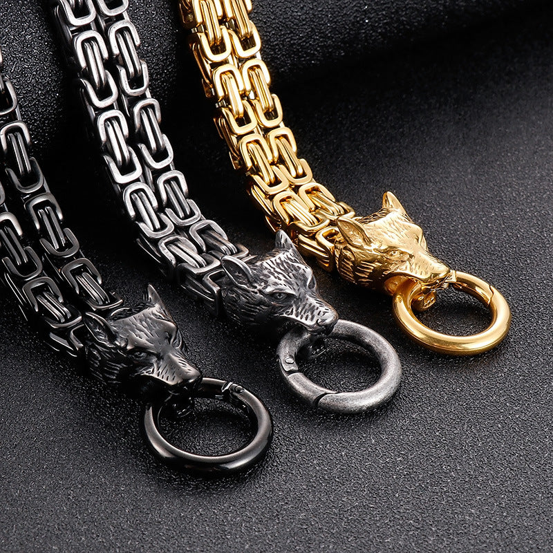 Double-Layer Emperor Chain – Trends Vacuum Electroplated Titanium Bracelet