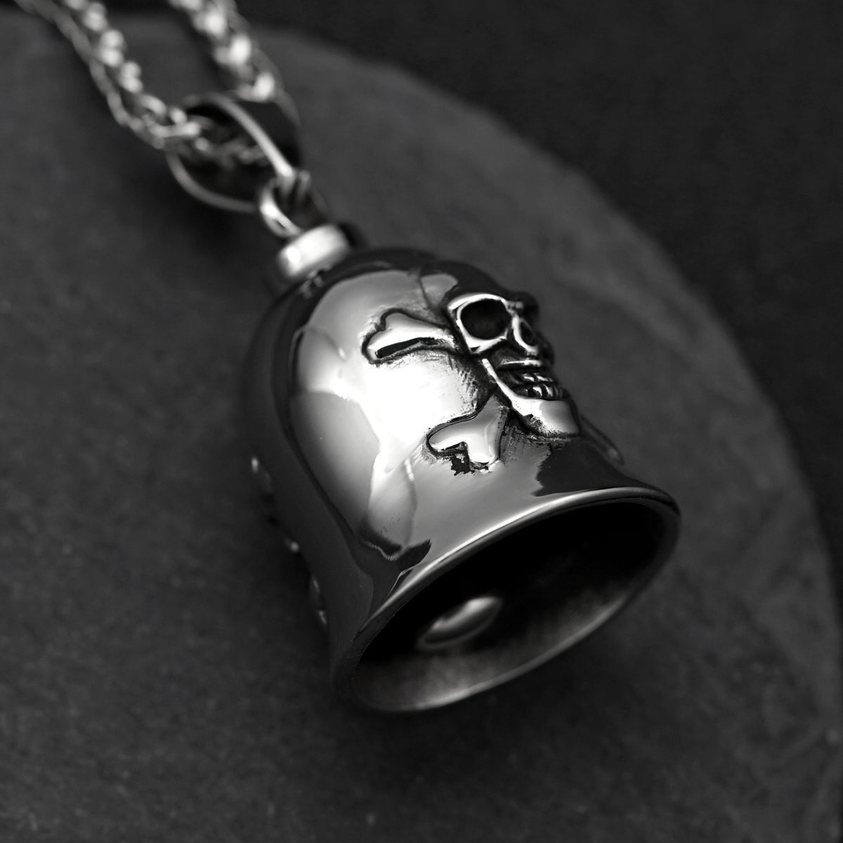 Punk Skull Stainless Steel Pendant Necklace