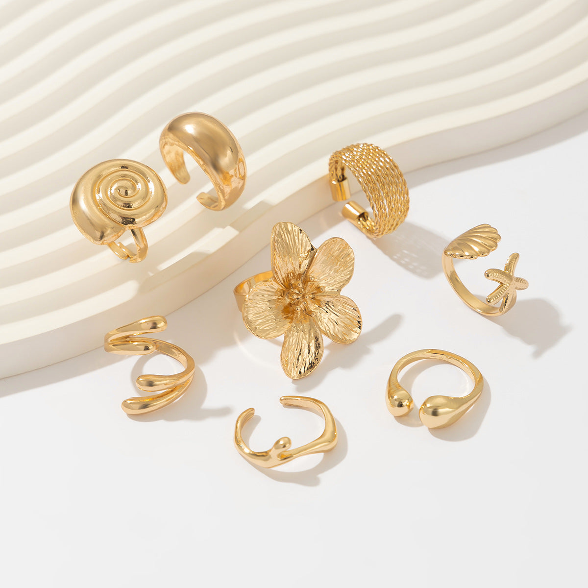 Planderful Vienna Verve Ring Set – Personalized Metal Design