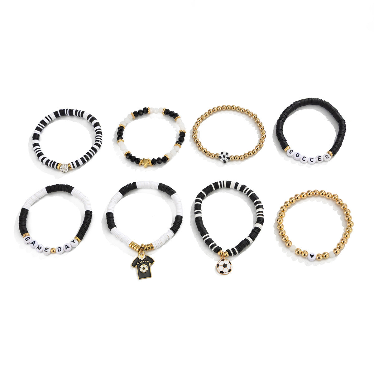 Planderful Premium World Cup Football Bracelet Europe United States Stacked Pendant Jewelry For Fans