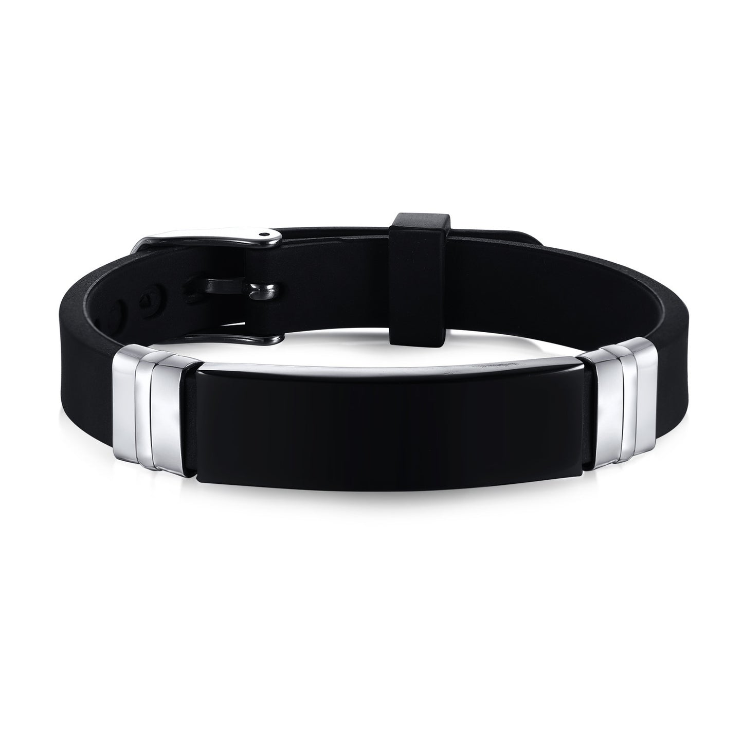 European And American Style Men's Bracelet Silicone Steel