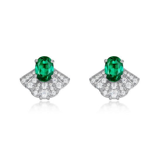 S925 Sterling Silver Lab-Grown Emerald Signature Jewelry Collection