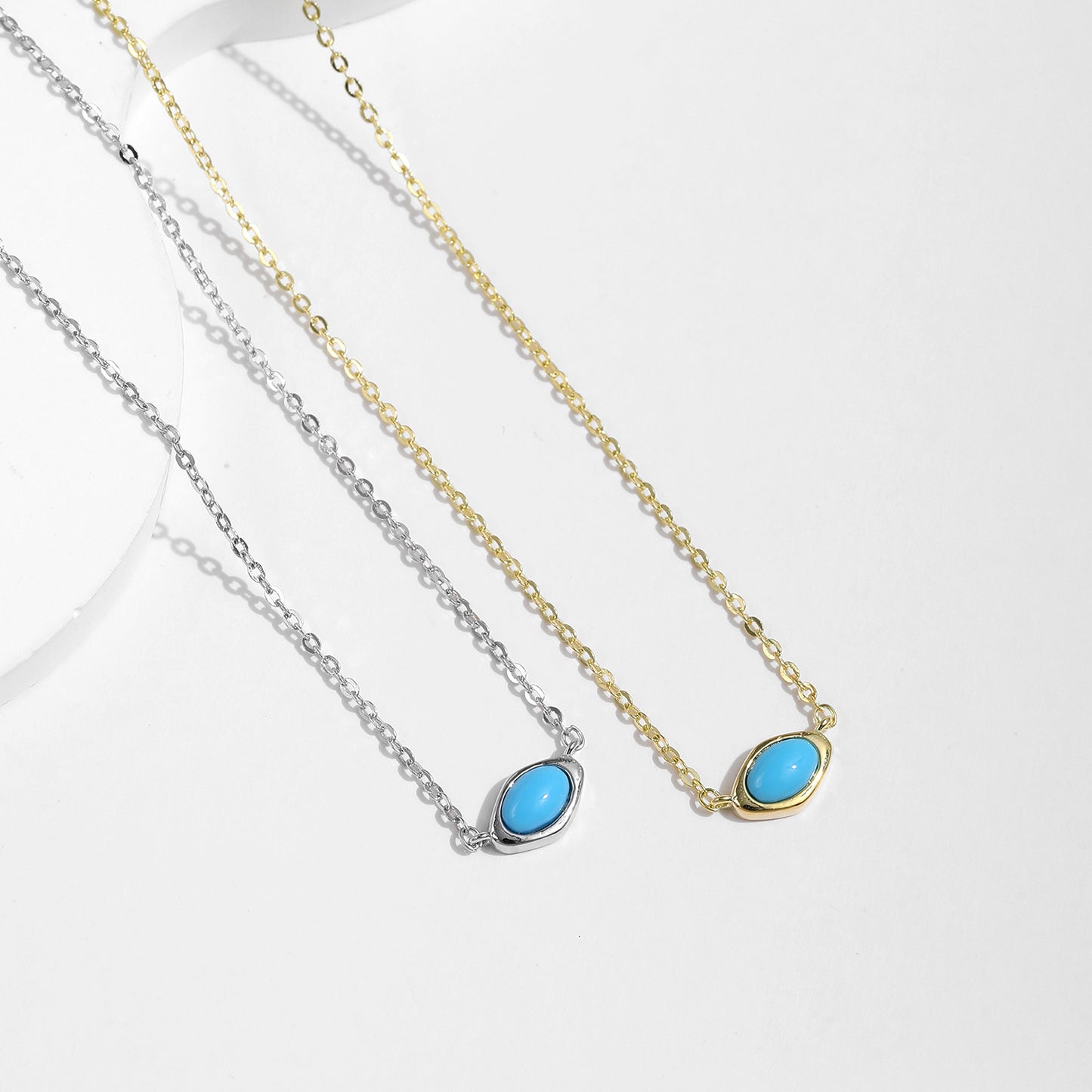 Planderful Everyday Genie Necklace – Irregular Turquoise Stacked Design