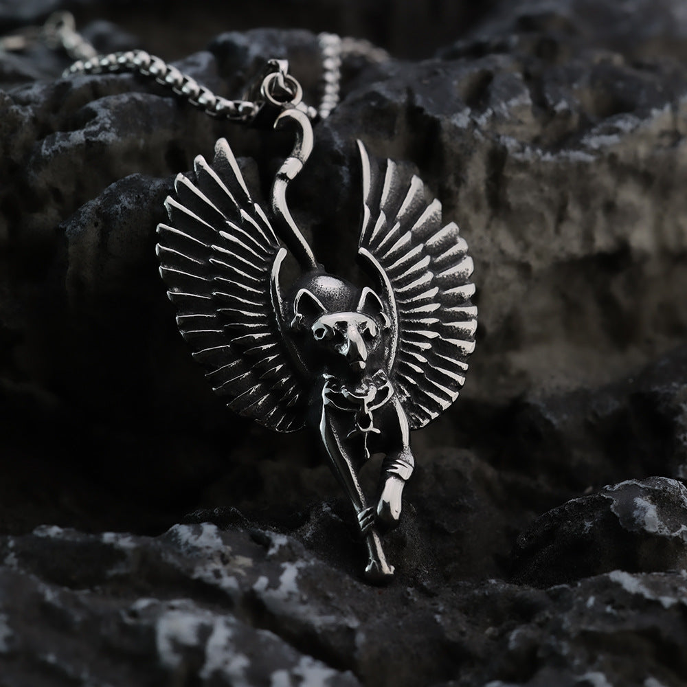 European And American Retro Stainless Steel Men's Pendant Necklace