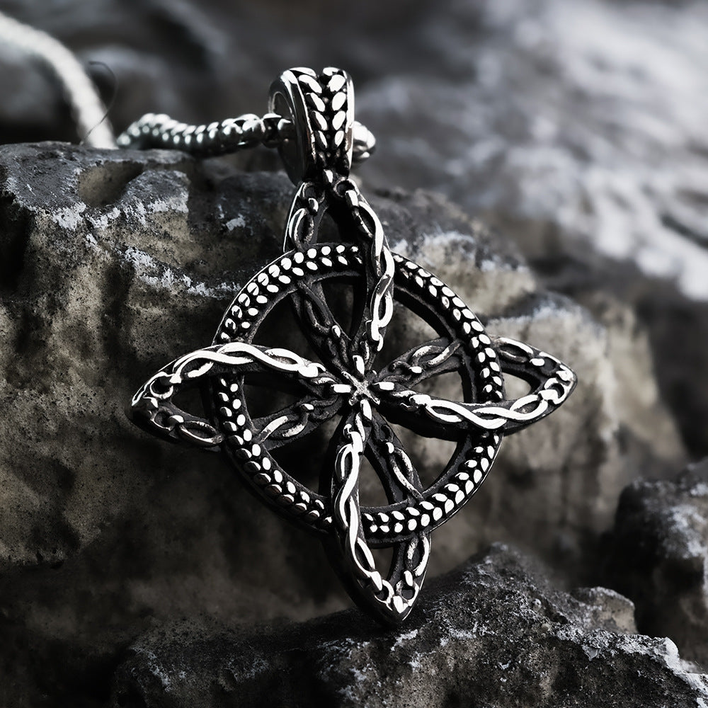 European And American Retro Men's Pendant Necklace Viking Celtic Knot