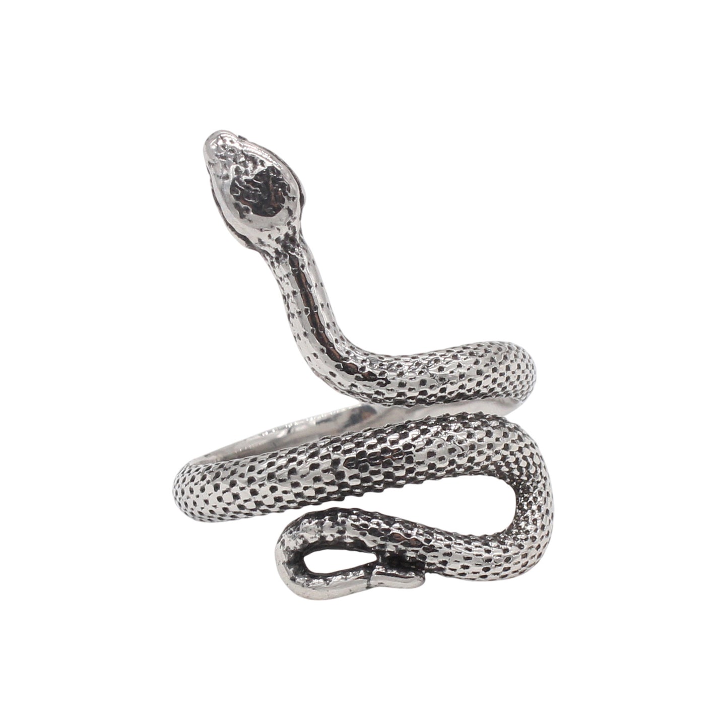 Planderful Jewelry European American Personalized Retro Snake Ring In Titanium Steel
