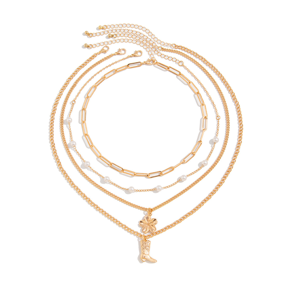 Planderful Vienna Verve Necklace – Elegant Multi-Layered Design