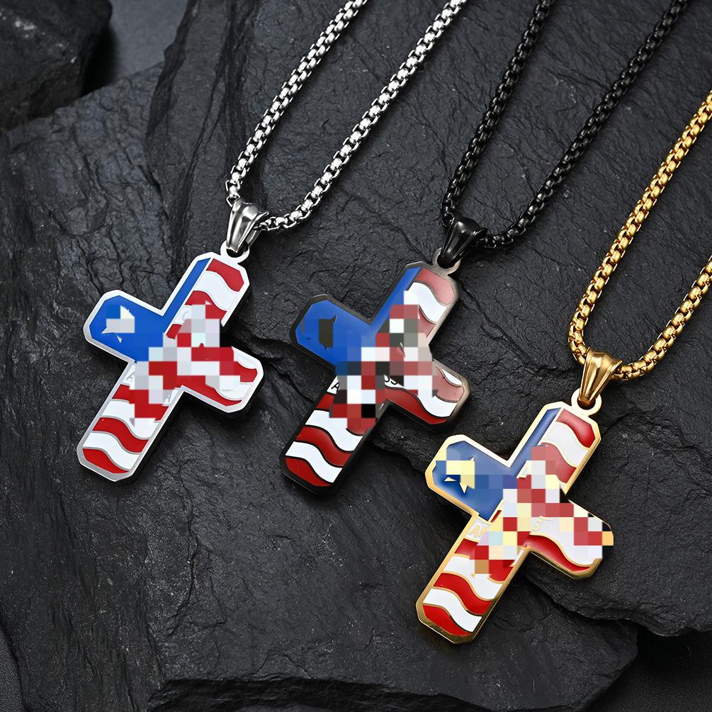 Cross Pendant — Silver, Gold or Black