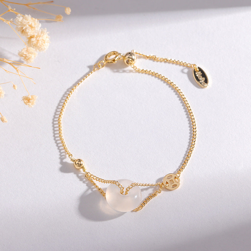 Fortune's Favor Sterling Silver Crystal Bracelet