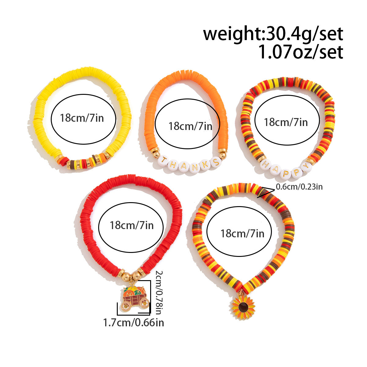 Planderful Thanksgiving Turkey Pendant Bracelet Personalized Letter Pumpkin Gift For Women