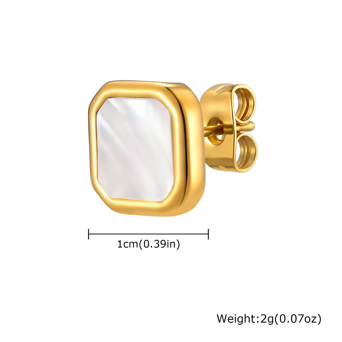 Stainless Steel Inlay Earrings — Six Styles