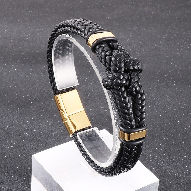 Planderful Stainless Steel Mens Bracelet Magnetic Buckle