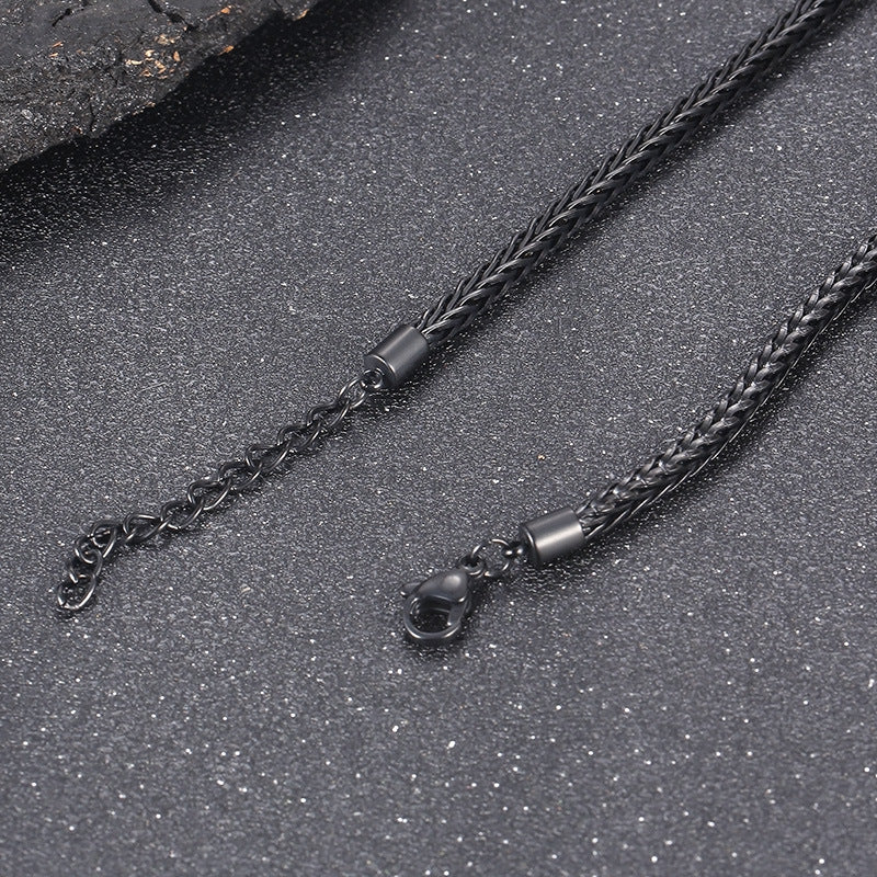 Autumn Product, Korean Version Of Street Shot Positive And Negative Keel Necklace
