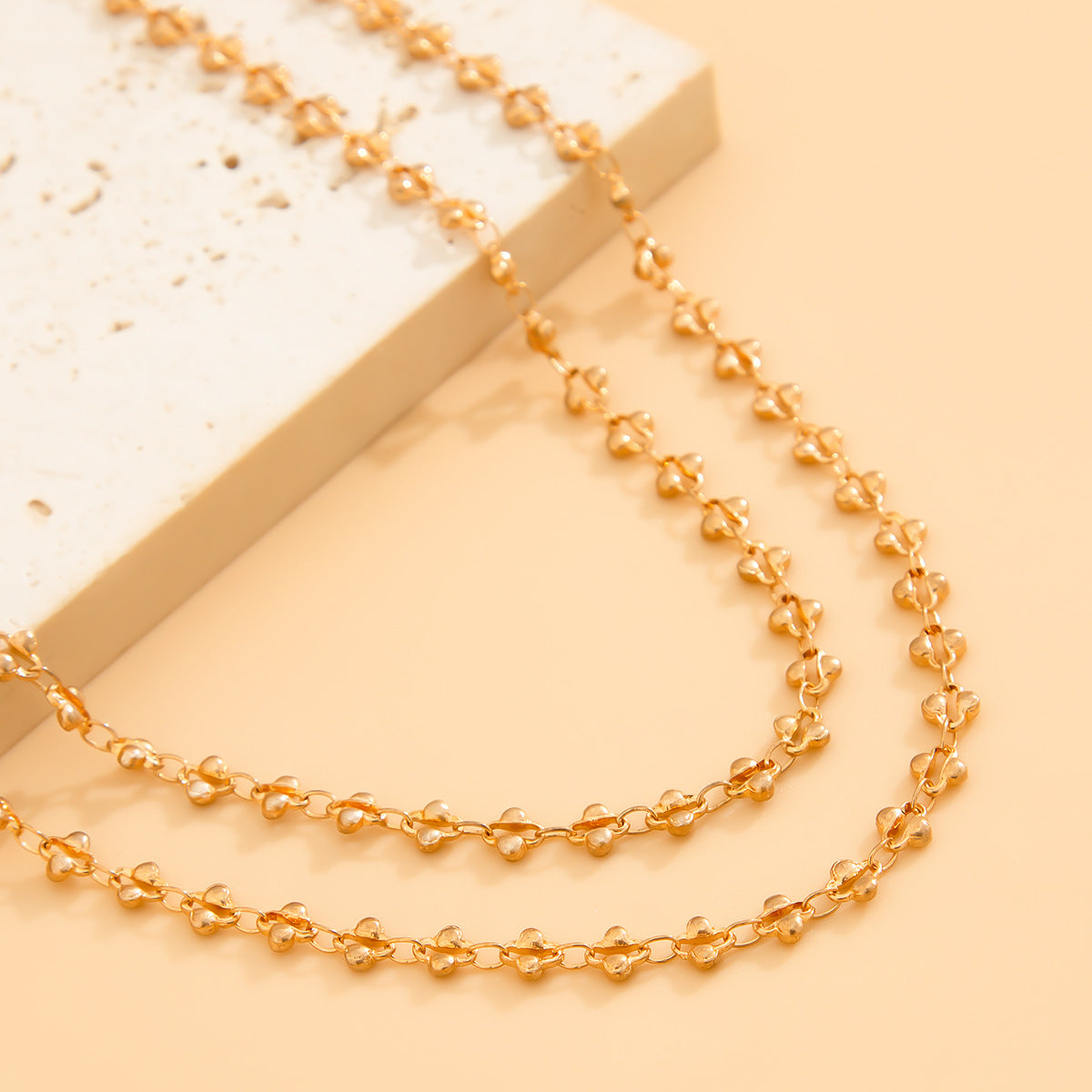 Layered Heart & Eye Y-Necklace